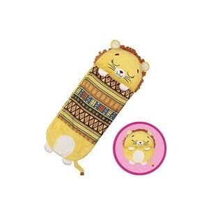 HAPPY NAPPERS PILLOW & SLEEPY SACK- COMFY, COZY, SACK W/ PILLOW- LION